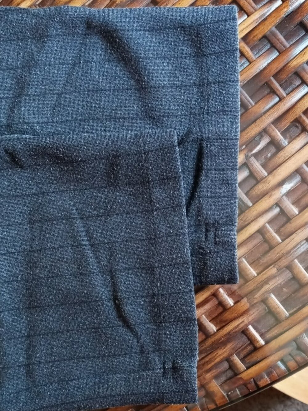Vintage GAP Gray Pinstripe Pants 90s Corporate Office Wear Stretch Sz M - Picture 11 of 12